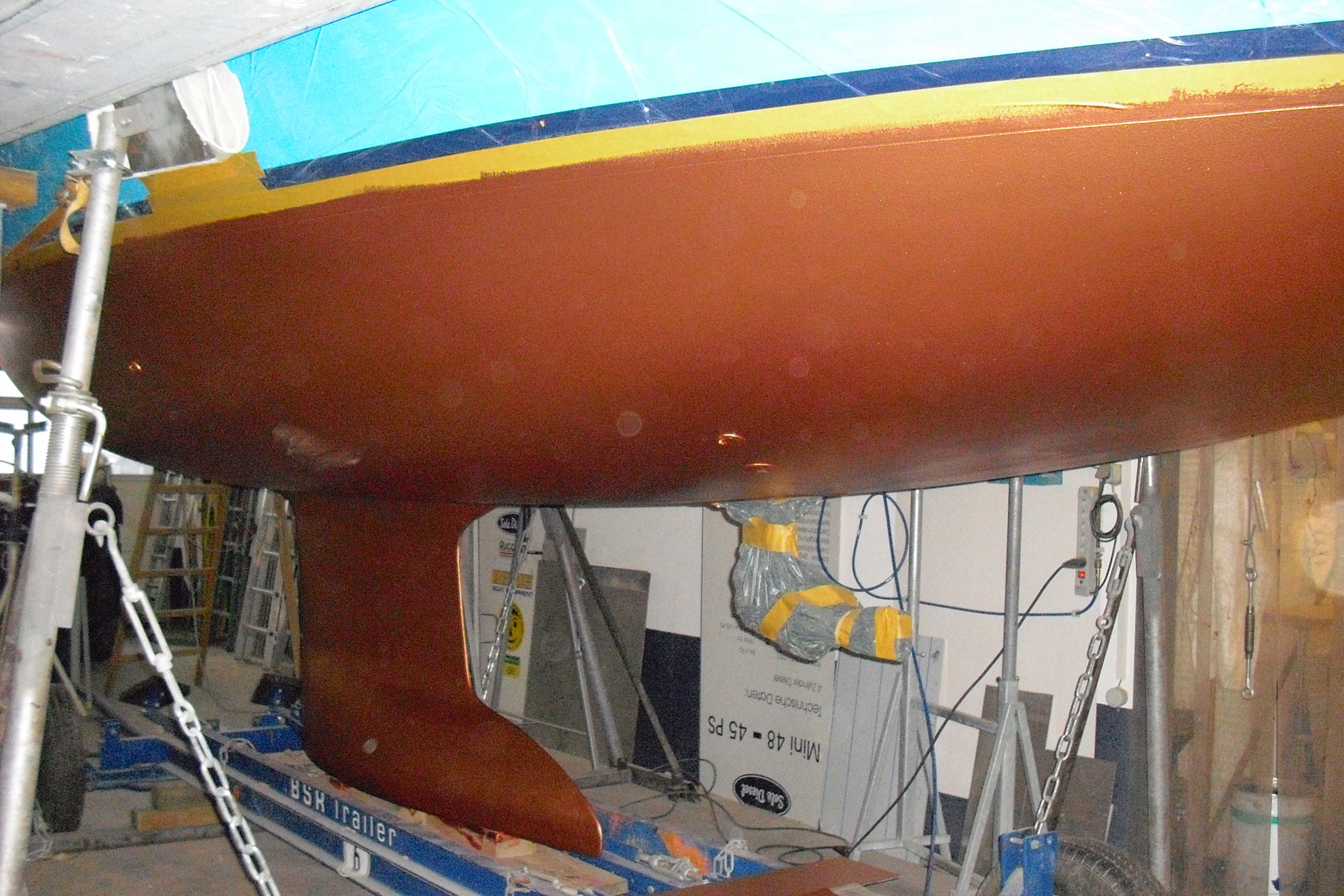 Dauerantifouling aufgebracht