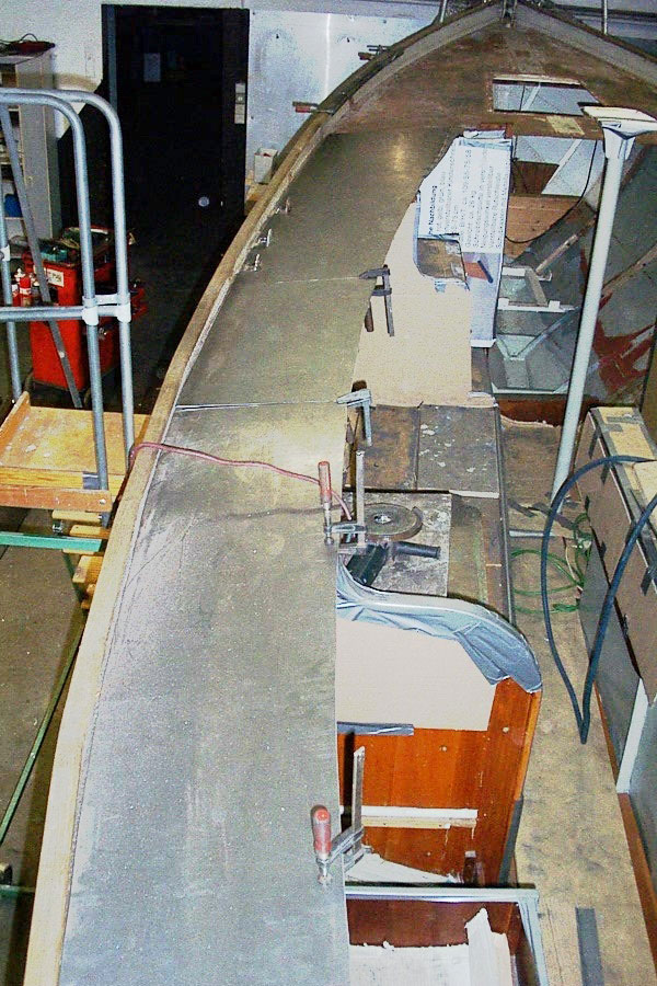 Neuaufbau der Decksfläche